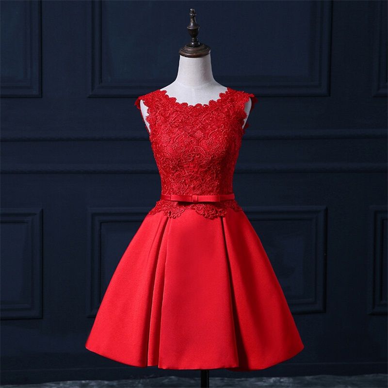 17 New Real Evening Dresses Sashes Elegant High Neck A Line Backless Girls Women Short Ball Prom Party Graduation Formal Dress From Charm Tong 45 22 Dhgate Com