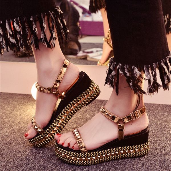sandales compensées femme taille 43