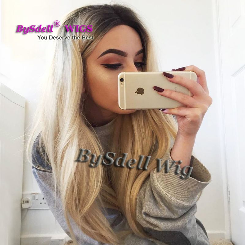 Premium Natural Synthetic Lace Front Wig Kylie Jenner Cosplay Off Black