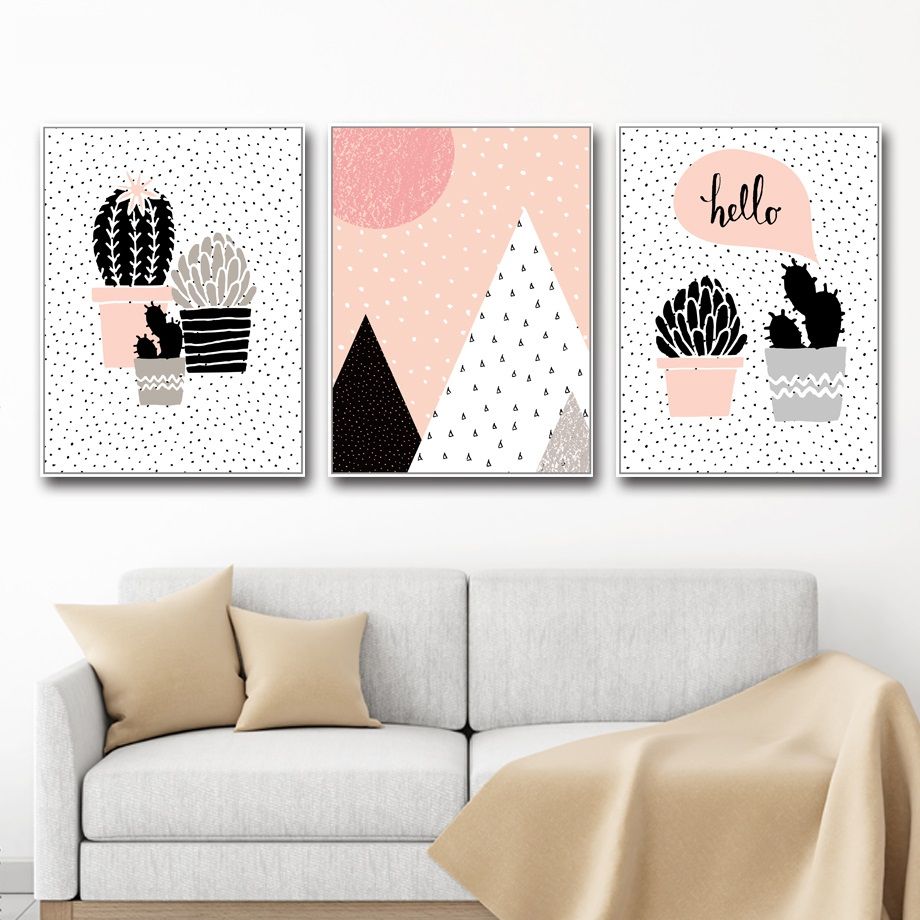 Cactus Wall Art 2017 canvas painting nordic cactus wall art painting canvas poster Cactus Wall Art 2017 canvas painting nordic cactus wall art painting canvas poster