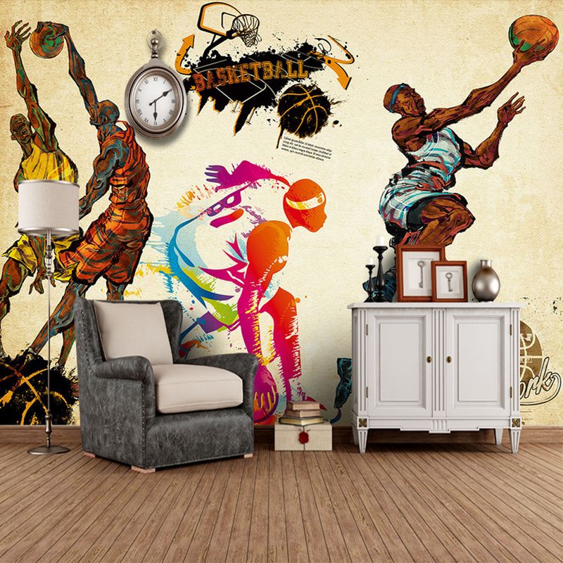 Compre Personalizado 3D Estéreo Deportes Papel Tapiz Gimnasio Yoga