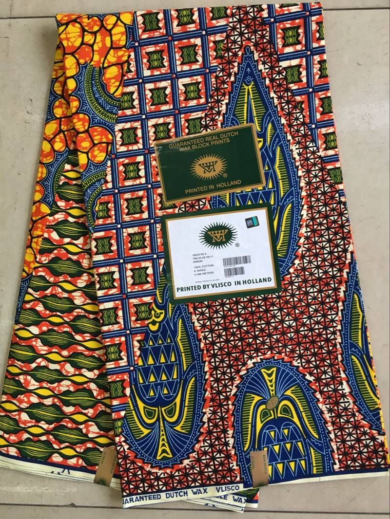 2021 100 Cotton Guaranteed Real Dutch Wax Block Prints Veritable Wax