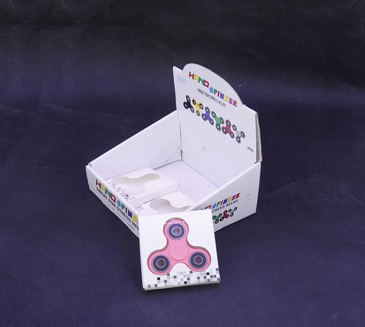 Fidget Hand Spinner Display Box Show Boxes LED Luminous Hand Spinners