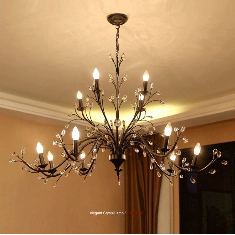 Lamp Restaurant Kitchen Lighting Retro Antique Crystal Drops Lamp Restaurant Kitchen Lighting Retro Antique Crystal Drops Chandeliers Restoration Hardware Lighting Living Room Dining Room Chandelier Dining Room ... - Lamp Restaurant Kitchen Lighting Retro Antique Crystal Drops