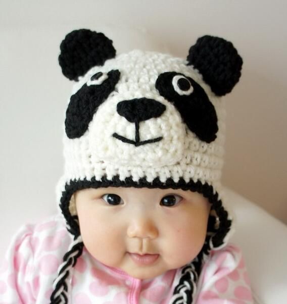 Acquistare Panda Beanie Animal Hat Neonati Maschietti Berretto Invernale  Lavorato Alluncinetto Bonnet Toddler Neonato Natale Bambini Beanie Earflaps  Cotton Economico | Consegna Veloce E Qualità | It.Dhgate