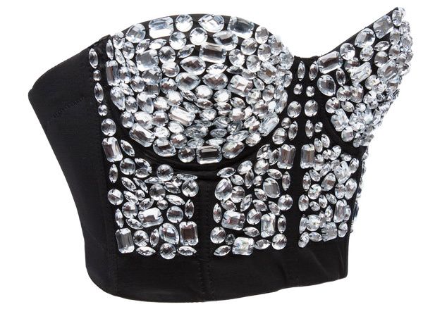 bustier strass