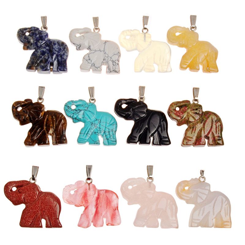 opal elephant statue