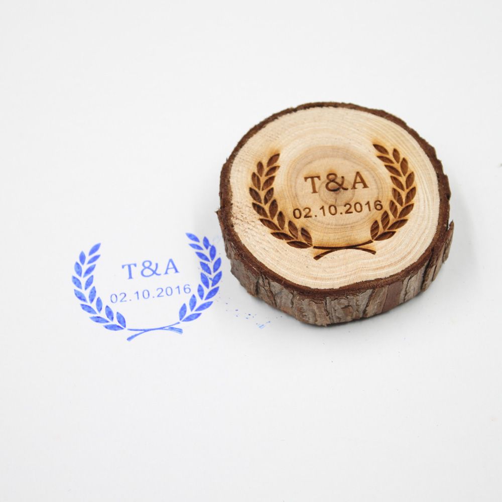 wholesale personalized wedding stamp custom wood rubber stamp