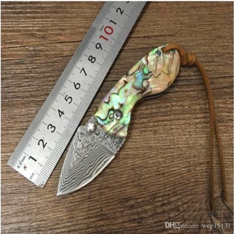 cool hunting knife self defence tactical pocket knife damascus steel