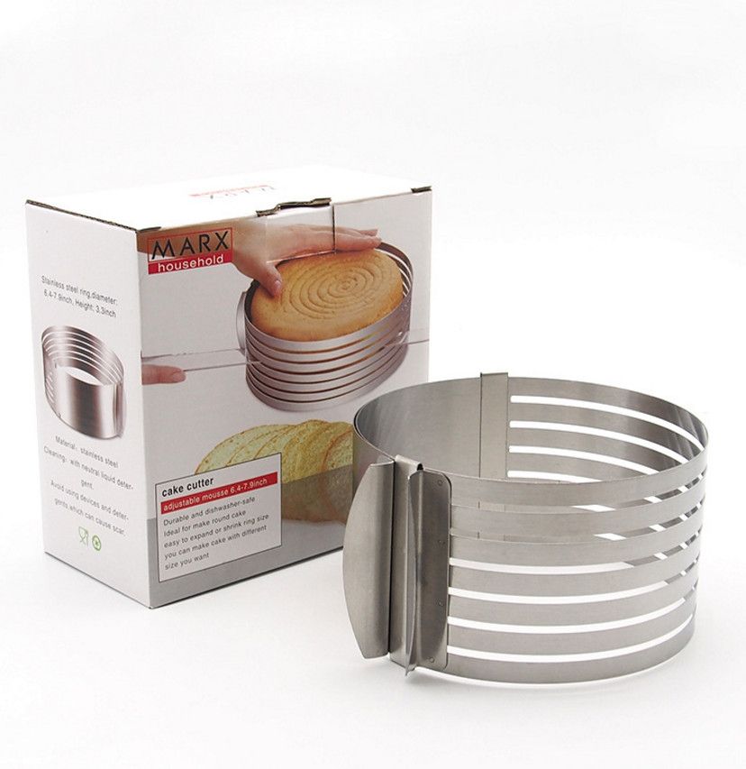 2020 Adjustable Cake Round Cutter Stainless Steel DIY Adjustable