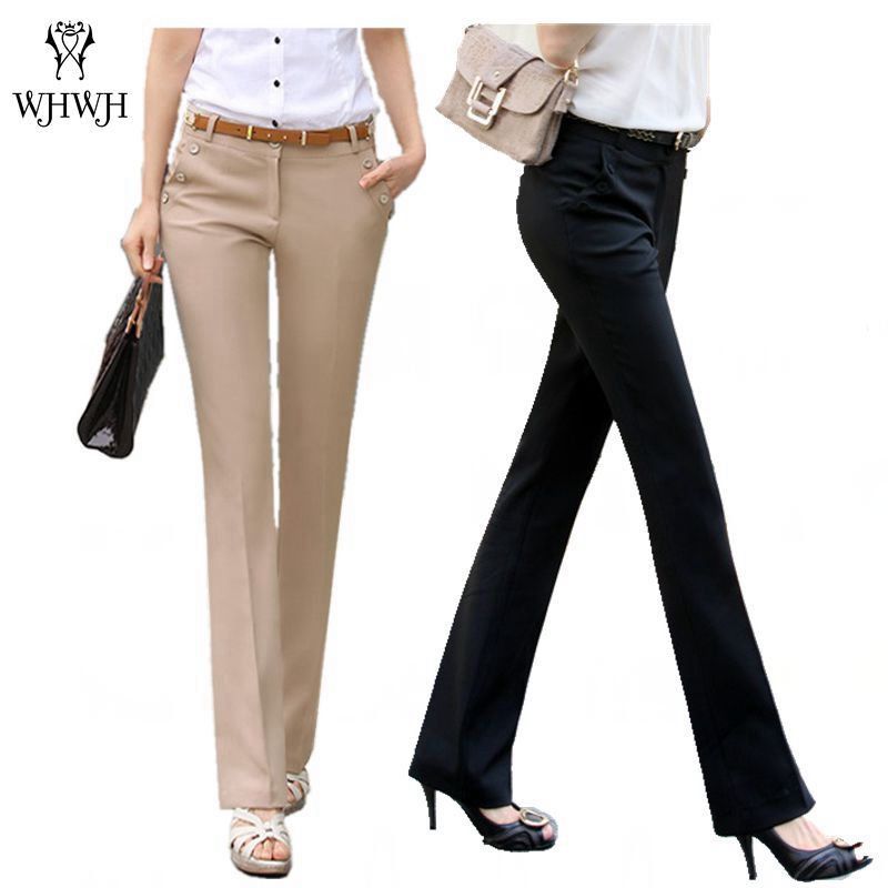 EXOTAO Split Flare Denim Pants Women High Waist Stretch