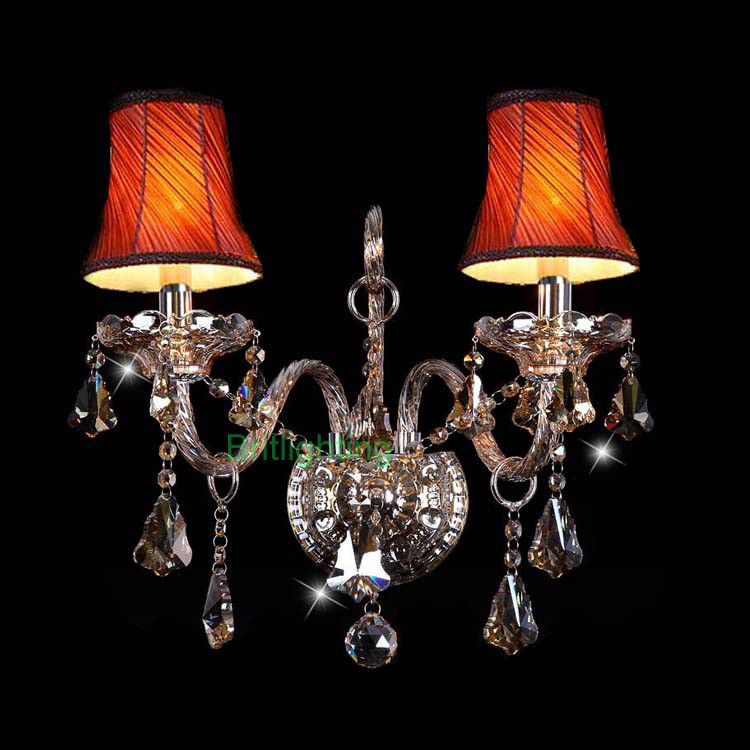2021 Lamp Elegant And Modern Blown Murano Glass Wall Sconces With Fabric Lampshade Vintage Sconces Wall Light Crystal Bathroom Sconce From Britlighting 68 28 Dhgate Com