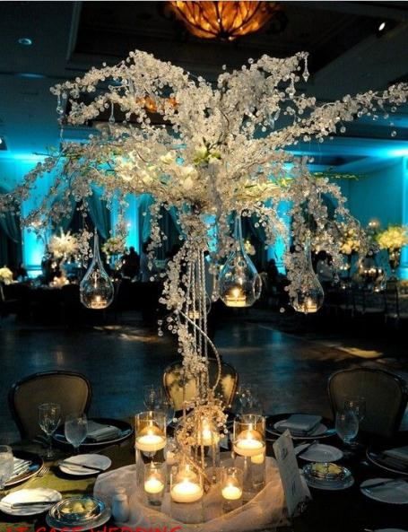 New 90cm Tall Acrylic Crystal Wedding Tree With LED Light/Wedding ...