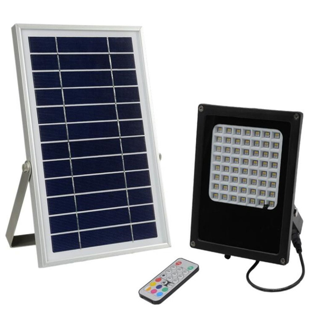 Changeable Remote Control 6v 6w Solar Panel Power 56 Led Floodlight Changeable Remote Control 6v 6w Solar Panel Power 56 Led Floodlight Outdoor Landscape Garden Spotlight Flood Lights From Icable 50 26 Dhgate
