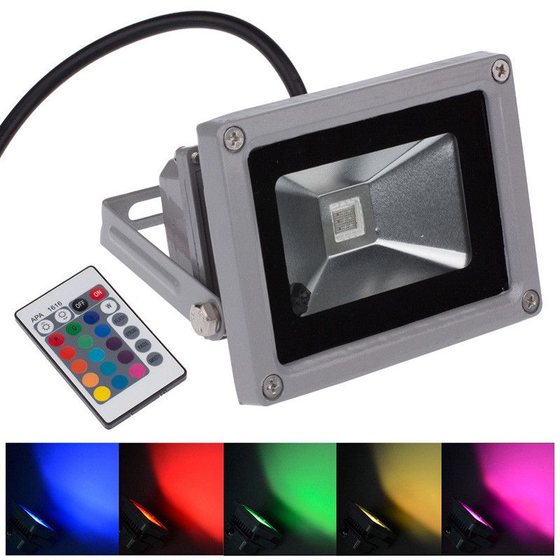 Best Led Flood Light Colorful 10w Rgb Waterproof Floodlight Best Led Flood Light Colorful 10w Rgb Waterproof Floodlight Landscape Lamp Remote Control Outdoor 85 265v Battery Powered Motion Sensor