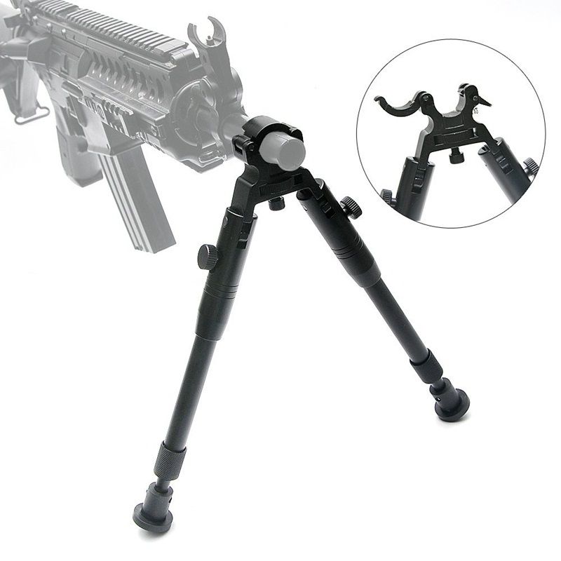Bestsight Tactical Clampon Bipod for Rifles Adjustable Height Rubber