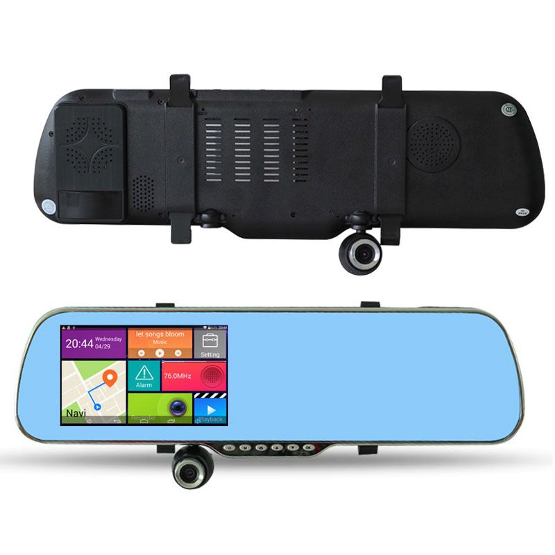 5 inch android car mirror gps navigation