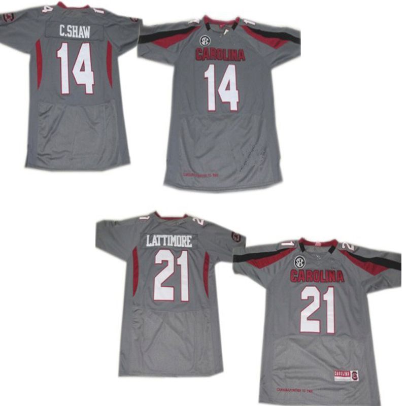 2020 Custom South Carolina 21 Lattimore 14 C.Shaw Grey College