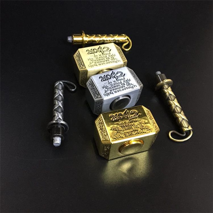 gold thor's hammer spinner