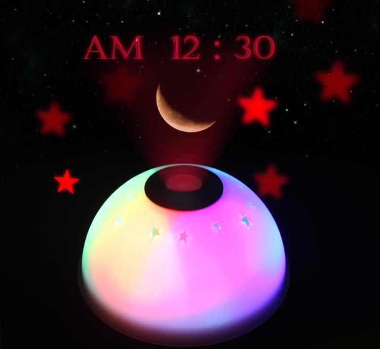 2019 Clock Luminous Creative Dream Temporal Projection LED Mute Table