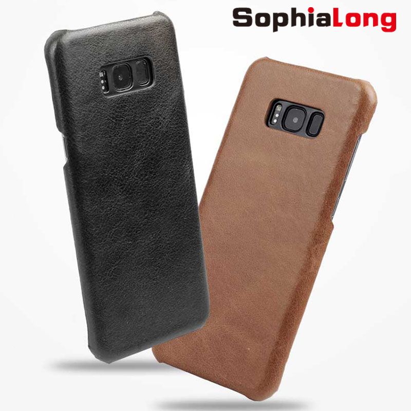 S8 Cases For Samsung Galaxy Plus Cover Genuine Leather Case Back S G9500 G9550 Retro Corium Caps