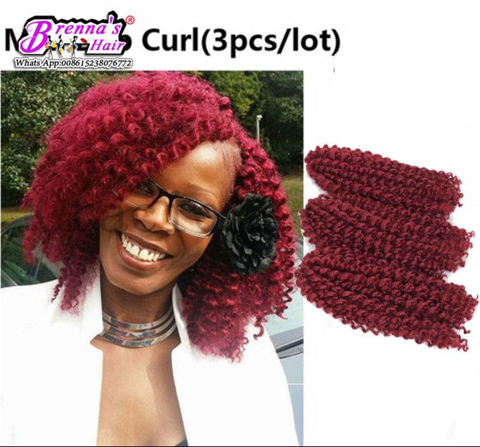 New 8 Mali Bob Afro Kinky Curly Twist Malibob Ombre Kanekalon