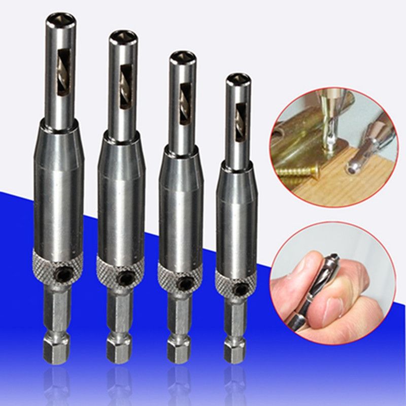 2019 hss self centering hinge drill bits set door cabinet 5/64 7/64