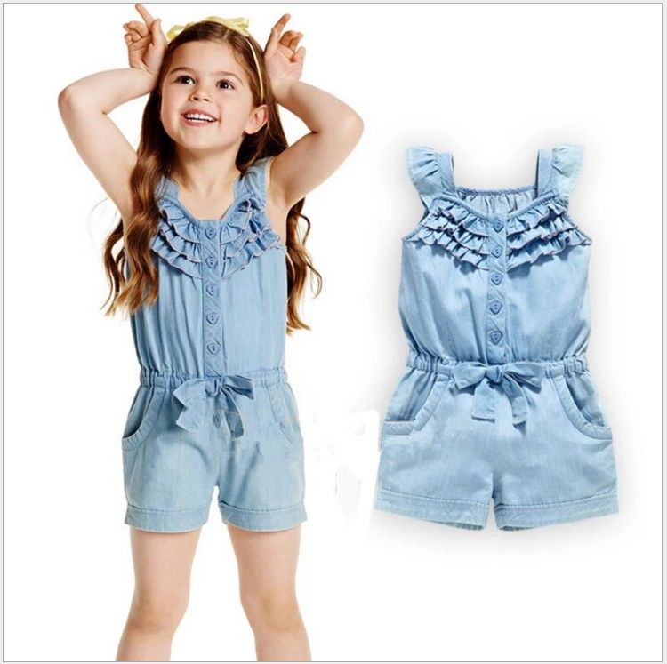 denim jumpsuit for baby girl