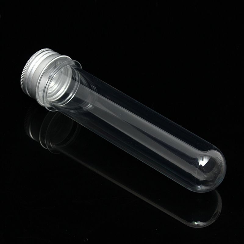 2020 Excellent 100ml Plastic Clear Sealing Test Tube With Aluminum Cap