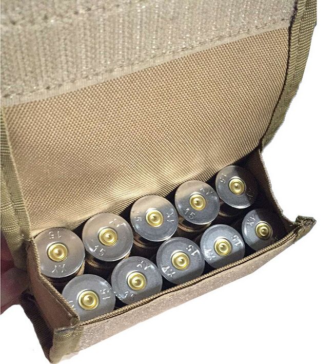 Tactical 12GA Ammo Shells Molle Nylon Pouch Airsoft Paintball Wargames