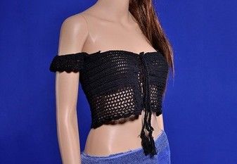 Grosshandel Frauen Sexy Gestrickte Crochet Crop Tops Handgemachten Bikini Beachwear Casual Lace Up Schulterfrei Bikini Bh Tank Top 2017 Von Beautypavilion 5 43 Auf De Dhgate Com Dhgate