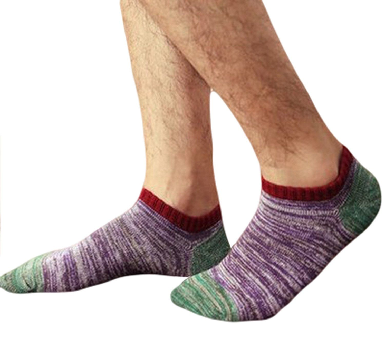 Chaussettes Sport KEMISANT Homme - Semelle Rembourrée, Soutien Voûte Plantaire - Pour Course & Fitness