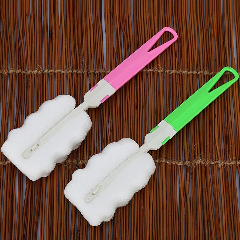Newborn Baby Bottle Sponge Long Handle Brush Feeding Milk Bottle Brush Clean SP