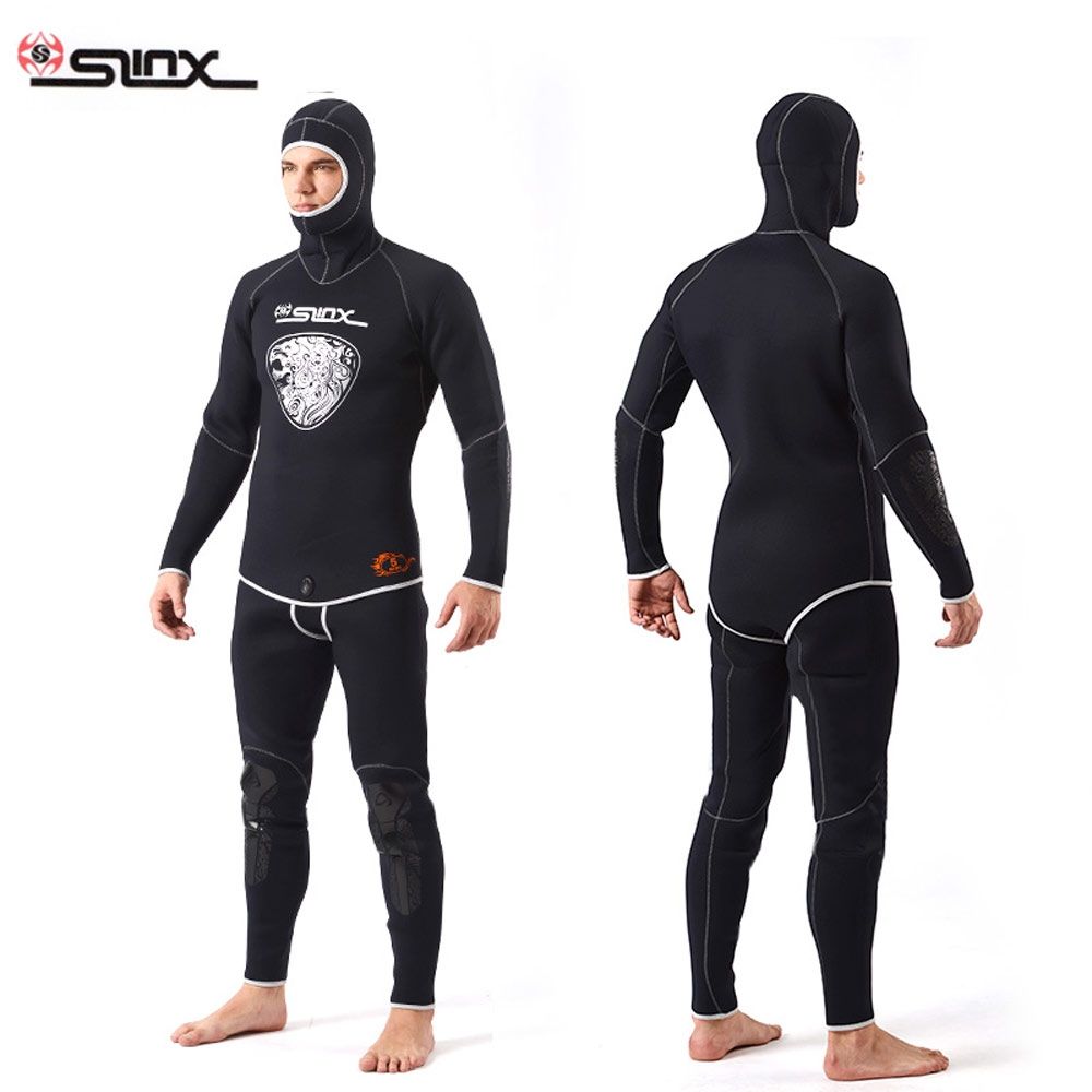SLINX Men 5MM Twopiece Diving Suit Long Sleeve Full Body Warmth