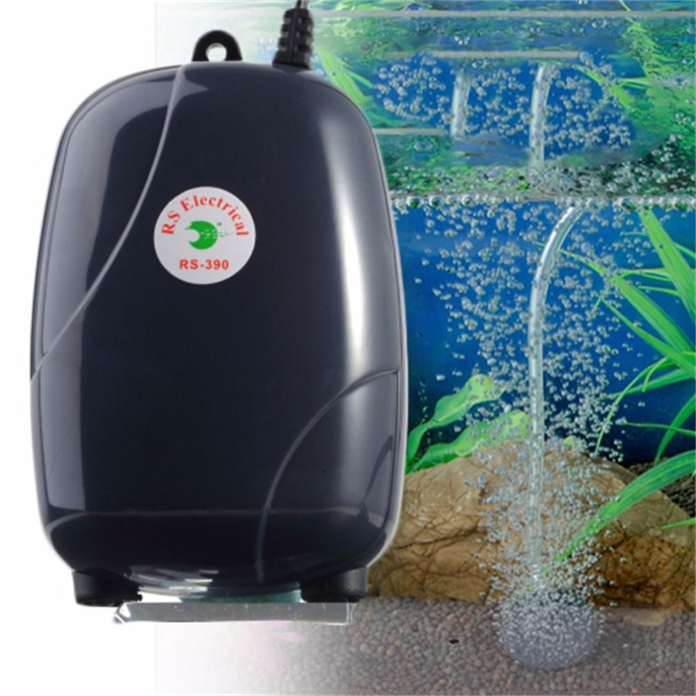 2020 120 Gal Aquarium 48GPH 220V Two Outlets Adjustable Air Pump