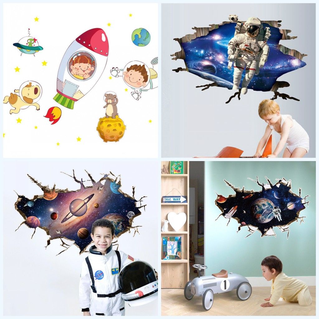 Design Outer Space Wall Decals 4 5hy4 new universe outer space wall decals sticker kindergarten see larger image