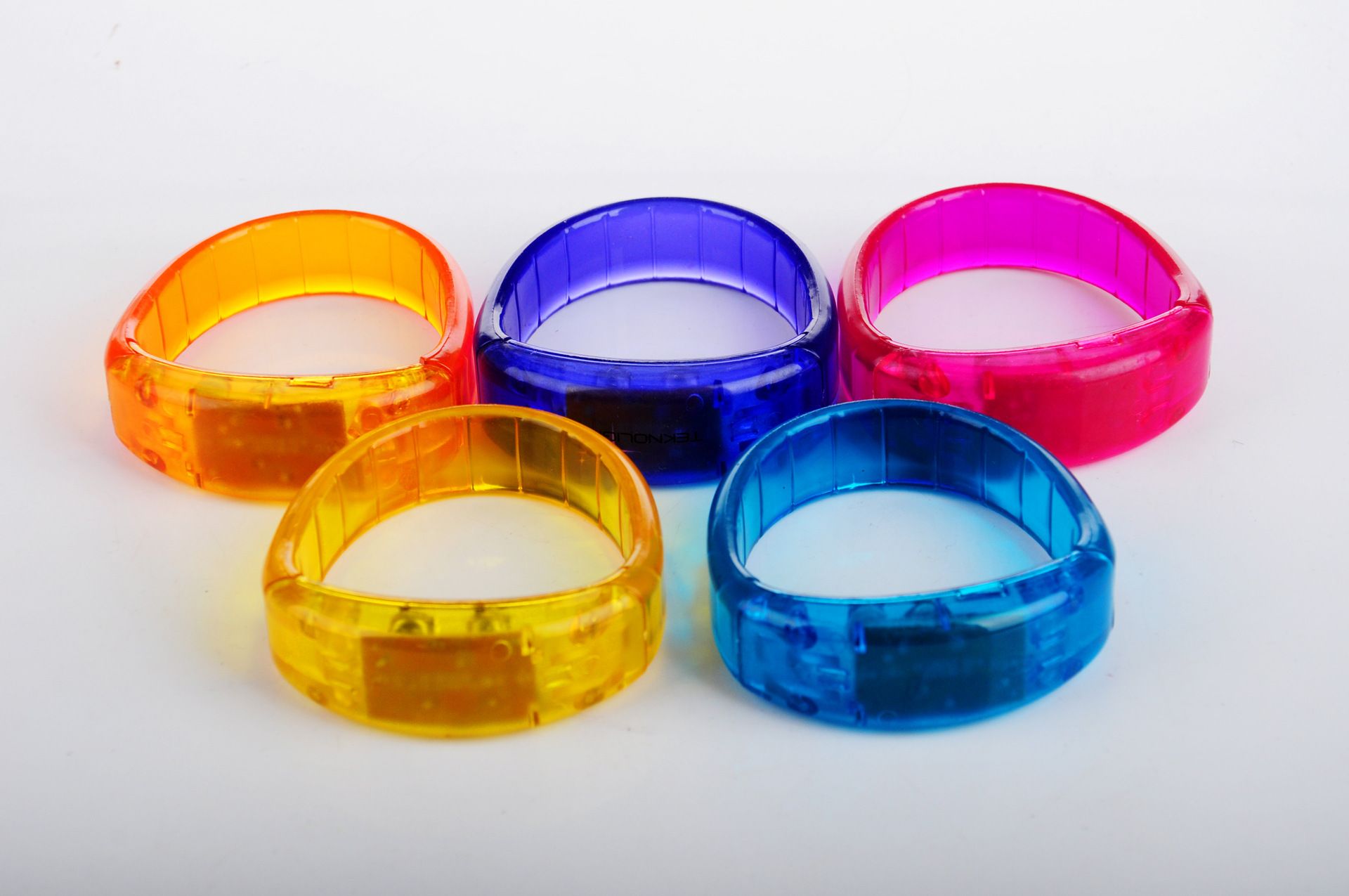 Acheter Contrôle Sonore Led Clignotant Bracelet Lumière Bracelet