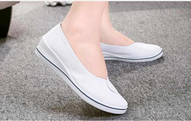 Spring And Autumn Women Work Shoes Women Loafers White Black
