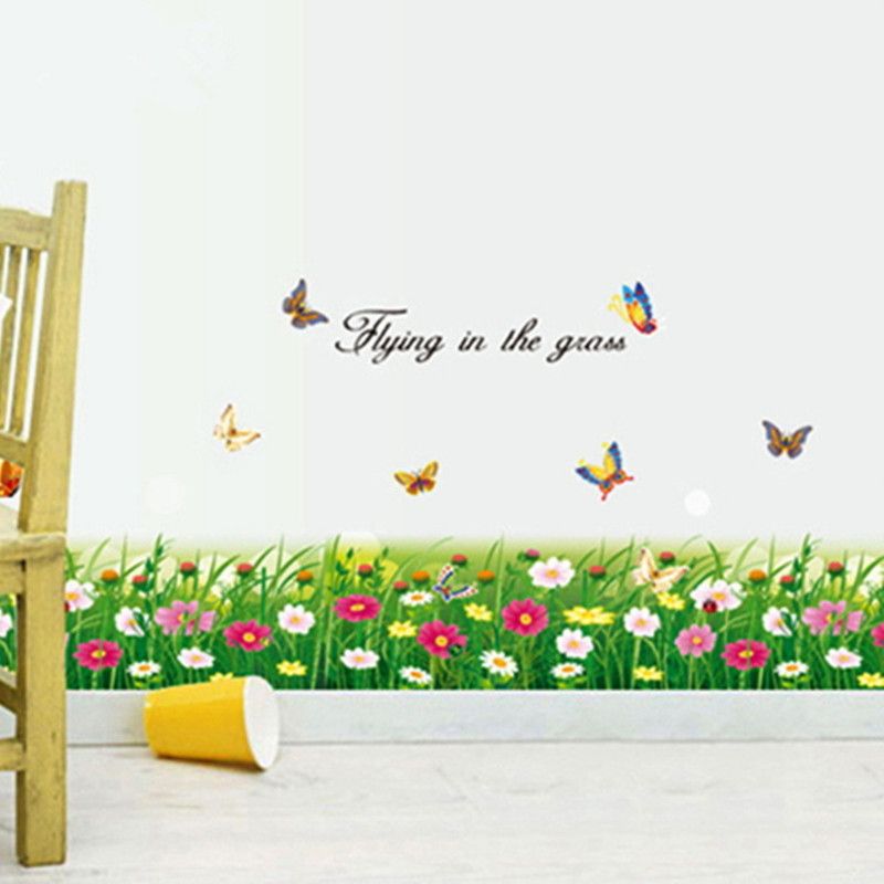 Flowers Cers Wall Stickers Removeable Wallpaper Decorative Kids In Bedroom Living Room Art Decal Mural Sticker For Girls Adhesive