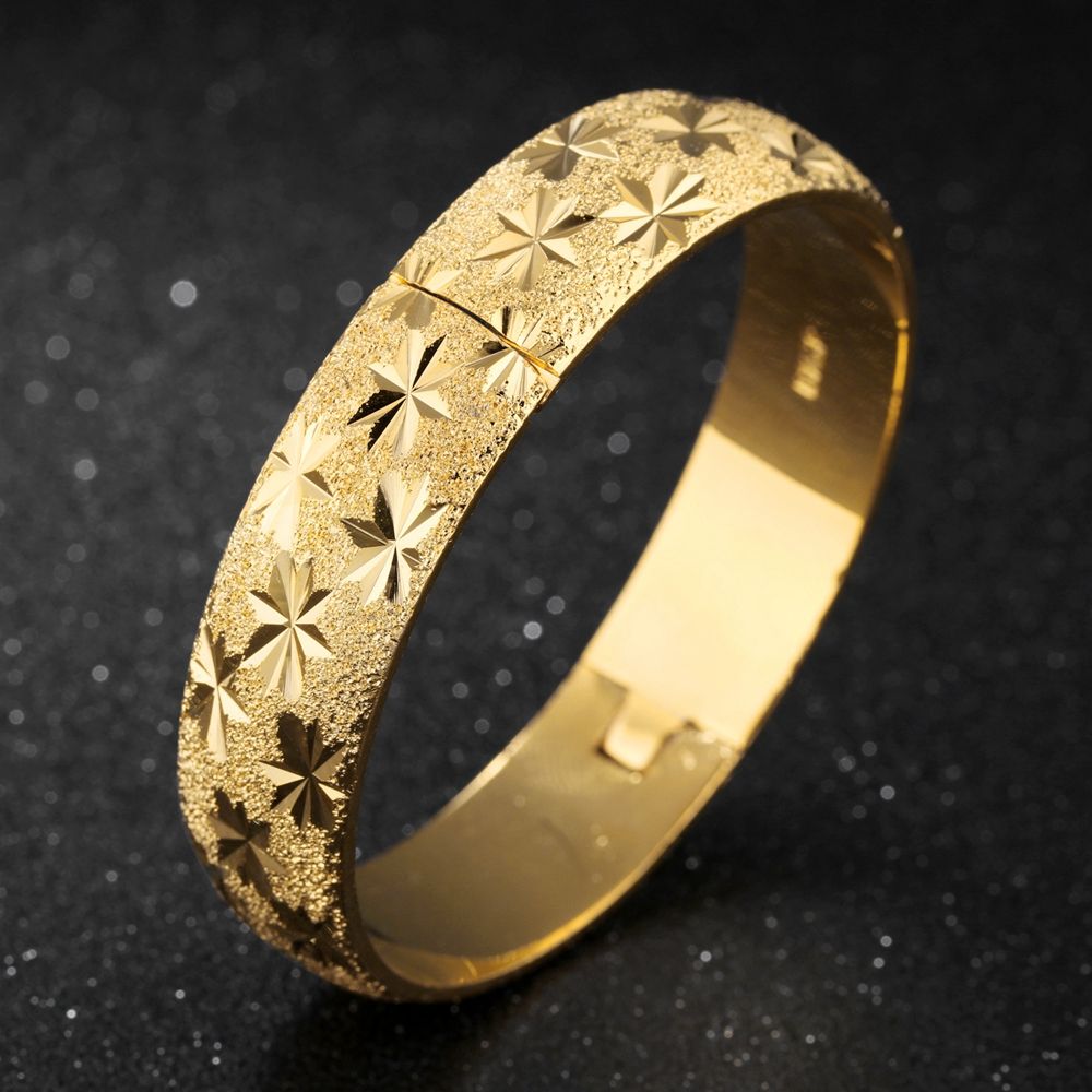 wide gold bangle bracelet