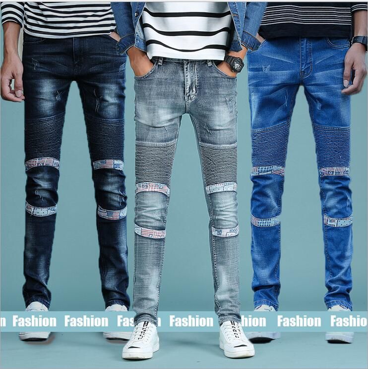 Acquistare Jeans Strappati Uomo Jeans Blu Chiaro Di Alta Qualità A i Da Uomo  Taglia 28 38 Pantaloni Da Uomo In Denim Con Design Del Marchio Di Jeans  Economico | Consegna Veloce