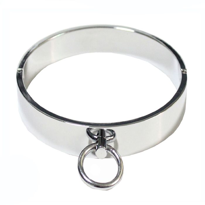 Bondage neck collars silver images 413