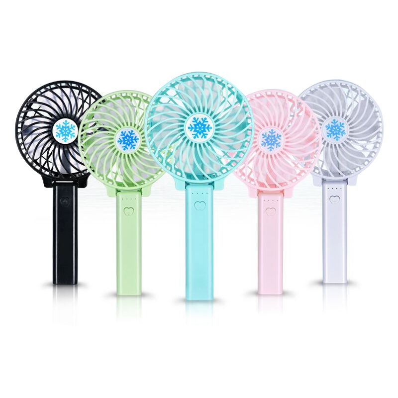 2021 Portable USB Handheld Fan Rechargeable Mini Fan 3 Gear Huge Wind