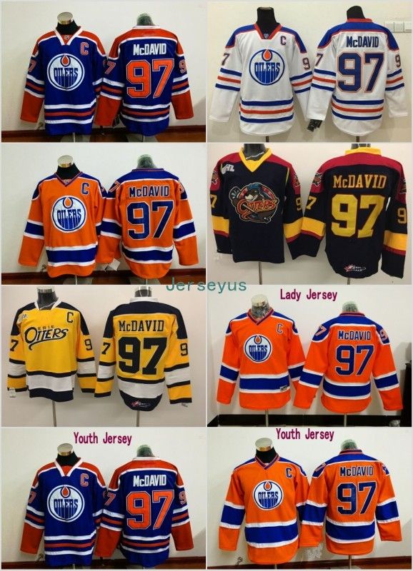 97 Connor McDavid Jerseys Edmonton Oilers Men's 100 Stitched