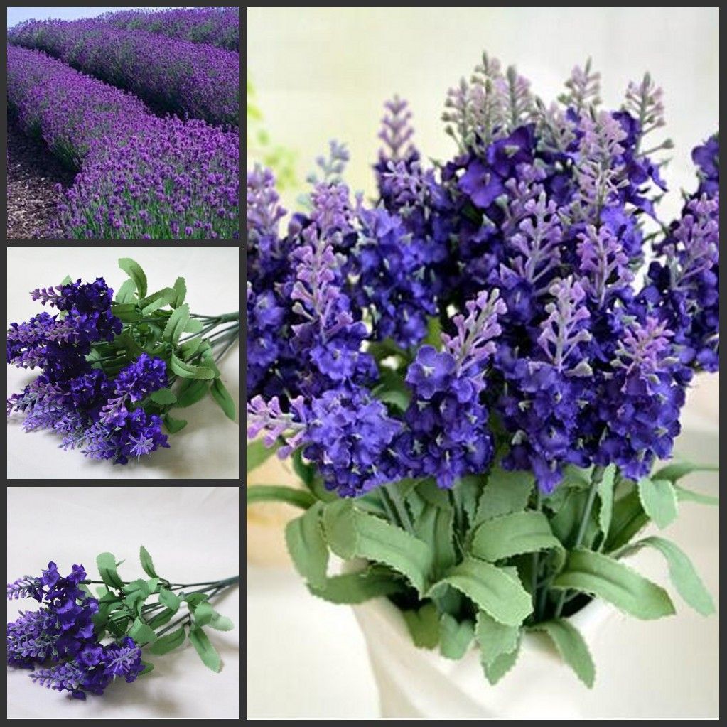 Artificial Silk Lavender Flowers Wedding Christmas Party Table