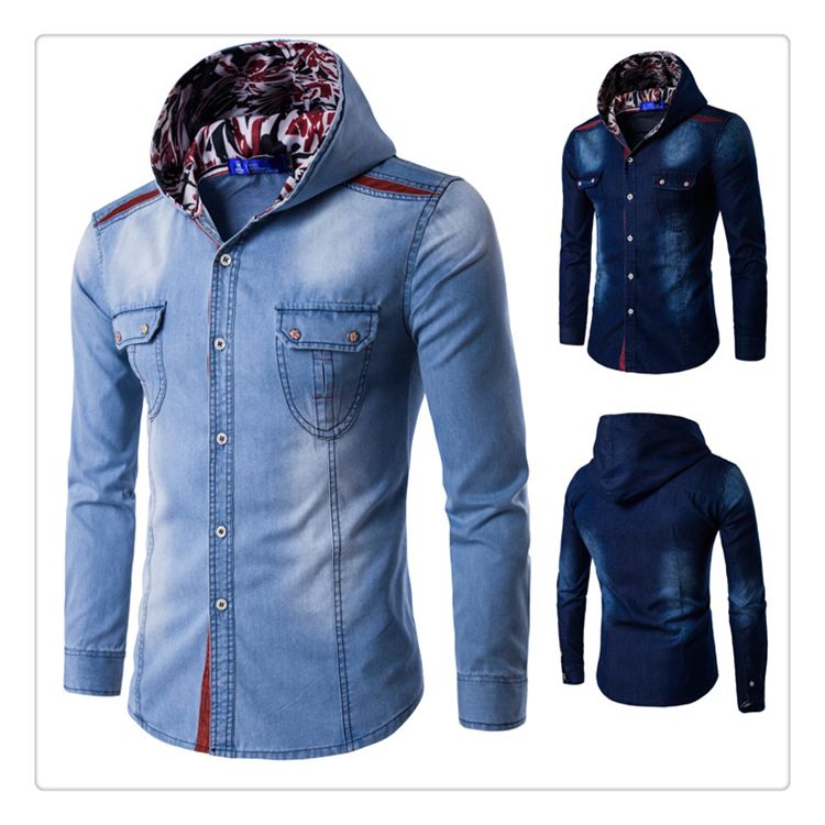 2018 Designer Shirts Men Spring Autumn Fashion Big Size Mens Casual Cotton Washing Denim Hooded Us SizeXs Xl From Huibinhui1314 2646 2018 Designer Shirts Men Spring Autumn Fashion Big Size Mens Casual Cotton Washing Denim Hooded Us SizeXs Xl From Huibinhui1314 2646
