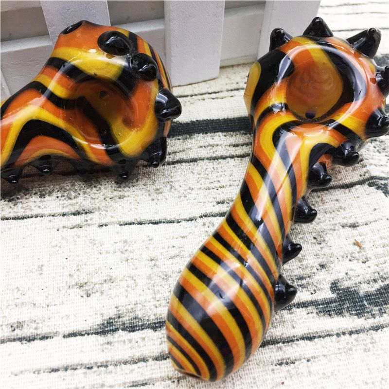 미국 흡연을위한 가장 인기있는 유리 파이프 미니 핸드 파이프 스푼 동물 모양 특별 디자인 Heady Glass Water Pipes