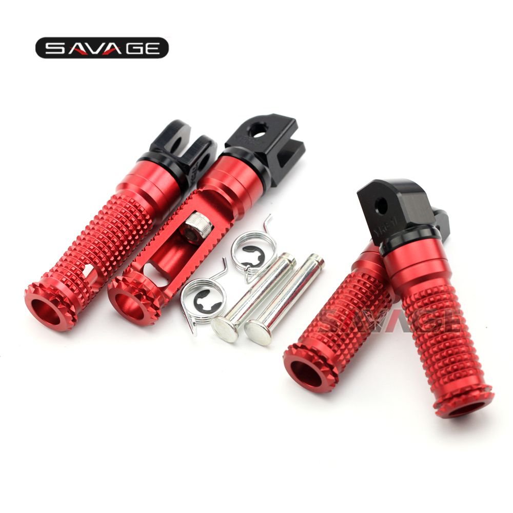 2019 For YAMAHA YZF R6 2006 2017, YZF R1 YZF R1M R1S 2004 2017 Motorcycle  Rider Passenger Front & Rear Foot Pegs Footrest Adapter From Vi Son, ...