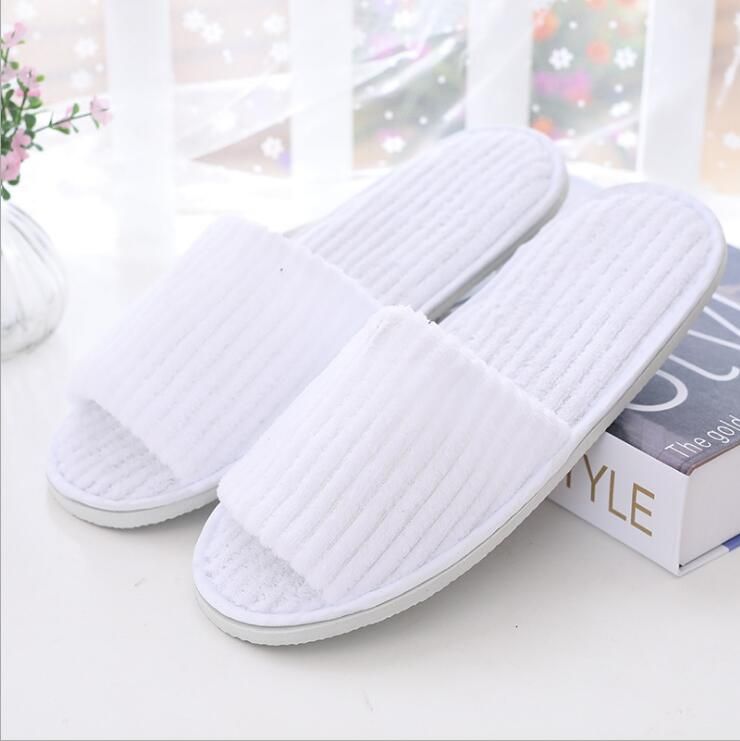 open toe spa slippers