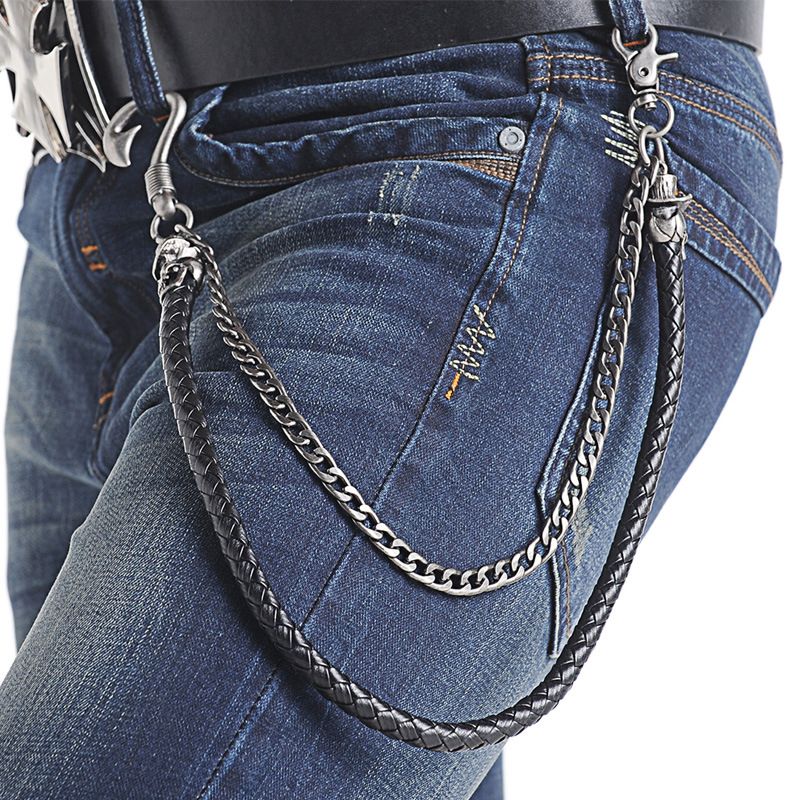 Wholesale Hip Hop Waist Accessories Men Street Punk Jeans PU Belt